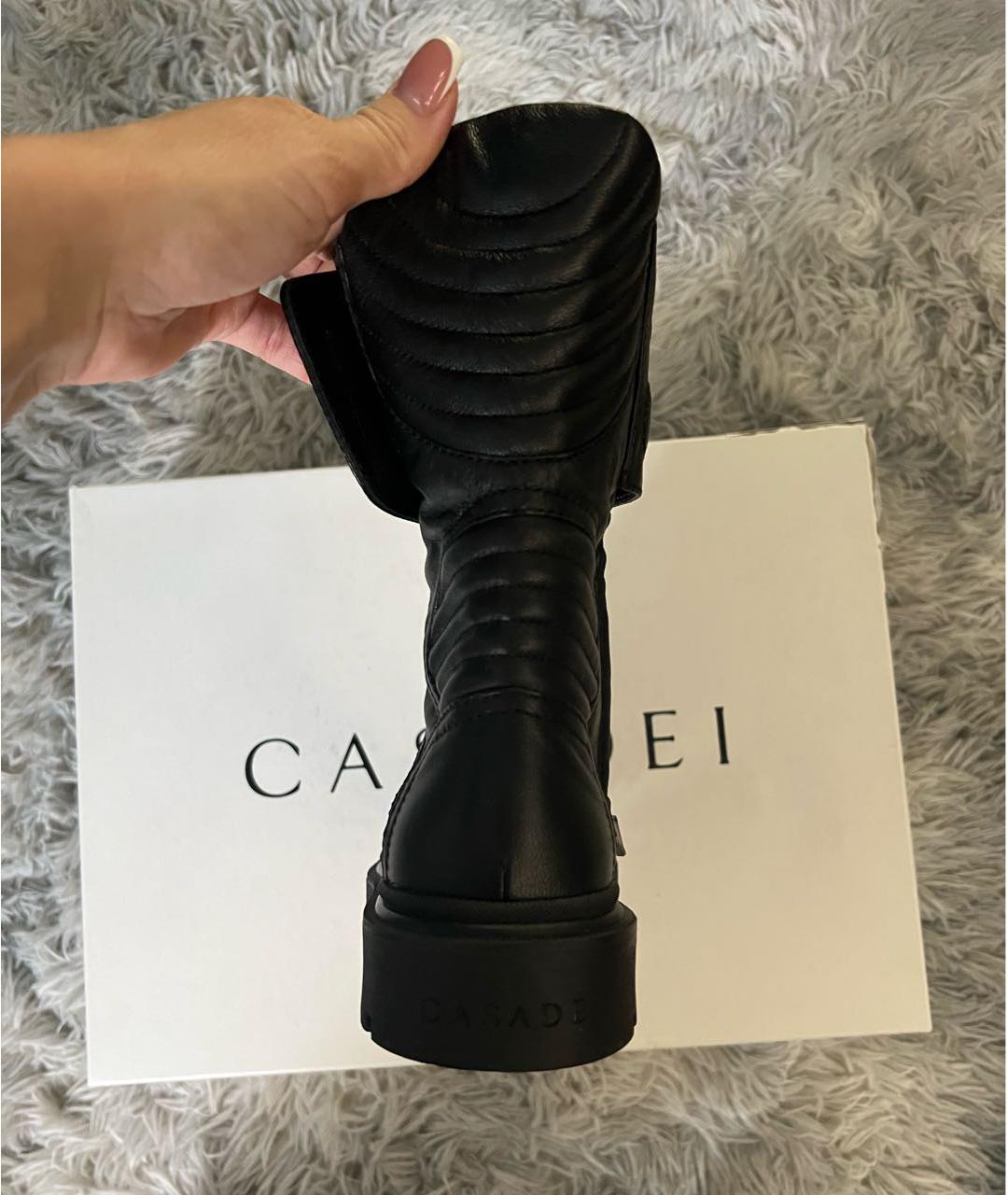 CASADEI Черные кожаные ботинки, фото 3