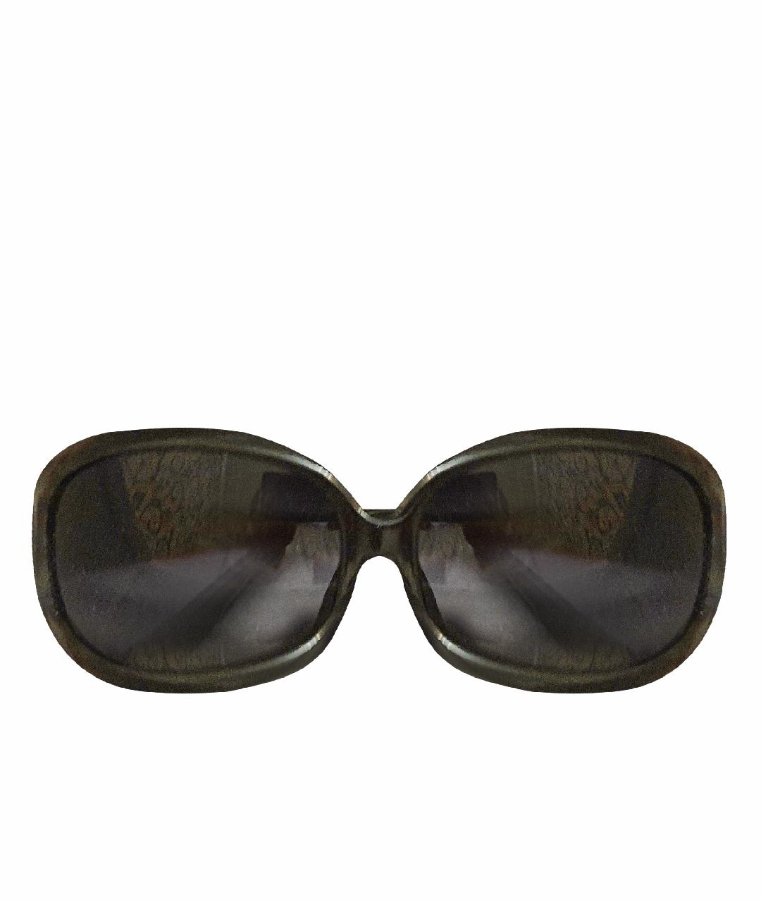 CHRISTIAN DIOR PRE-OWNED Коричневые пластиковые солнцезащитные очки, фото 1