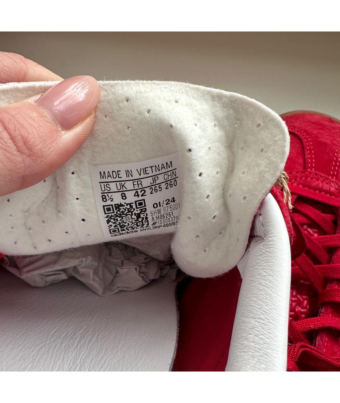 ADIDAS Красные кроссовки, фото 5