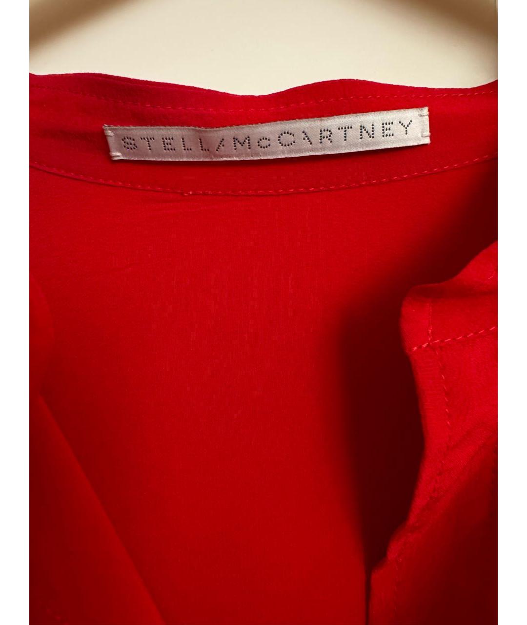 STELLA MCCARTNEY Красная шелковая рубашка, фото 3