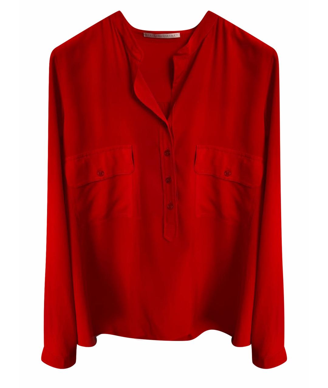 STELLA MCCARTNEY Красная шелковая рубашка, фото 1