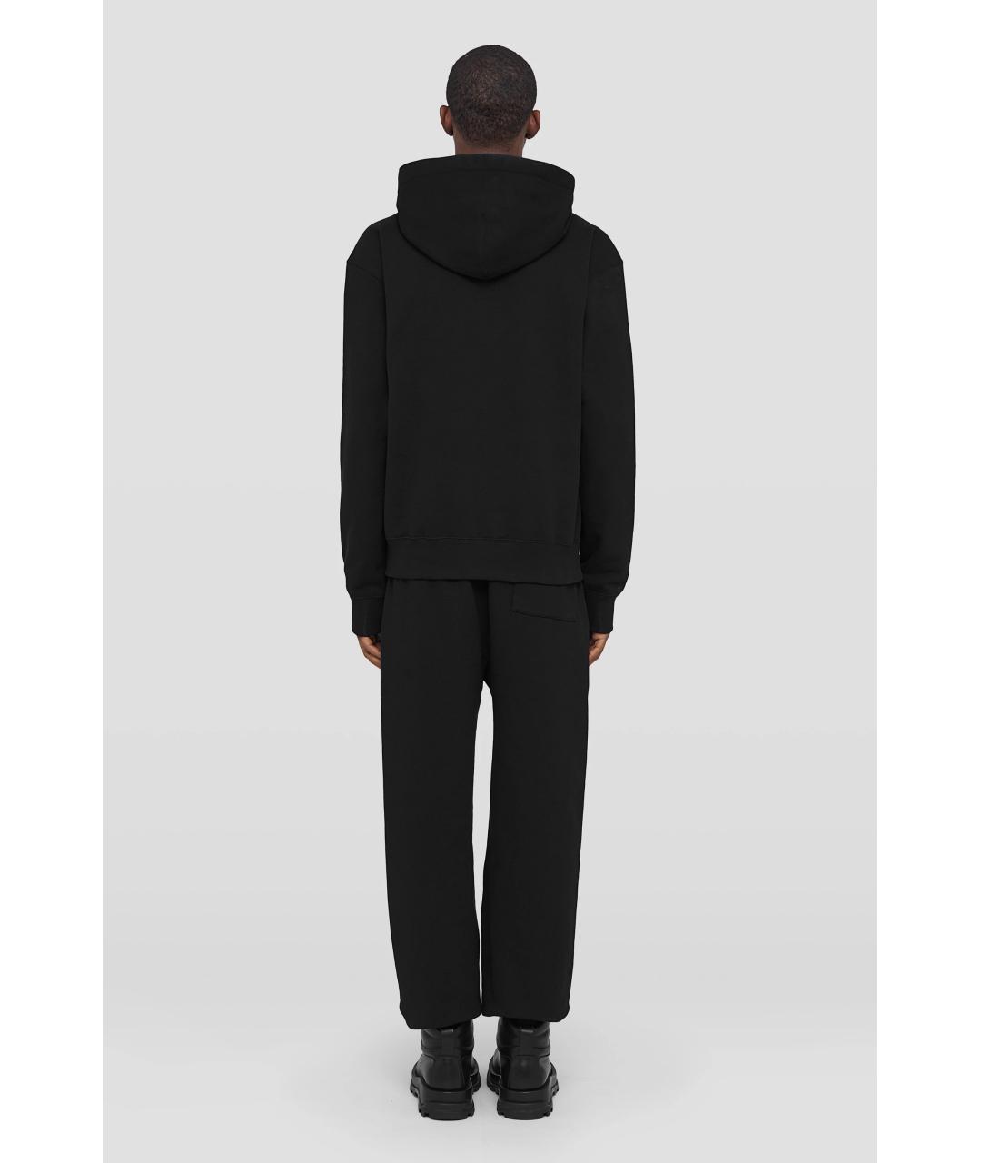 JIL SANDER Черные повседневные брюки, фото 4