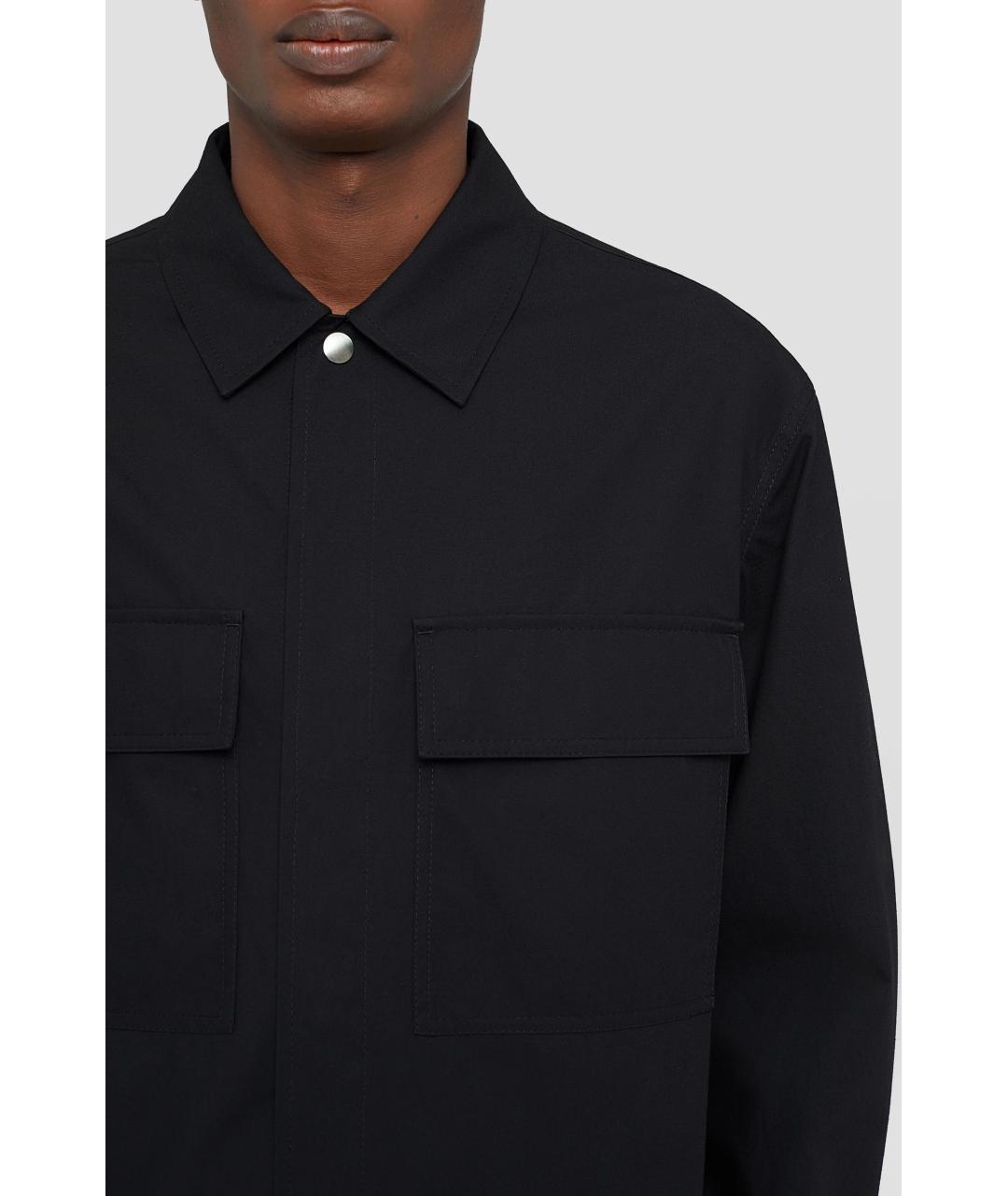 JIL SANDER Черная кэжуал рубашка, фото 2