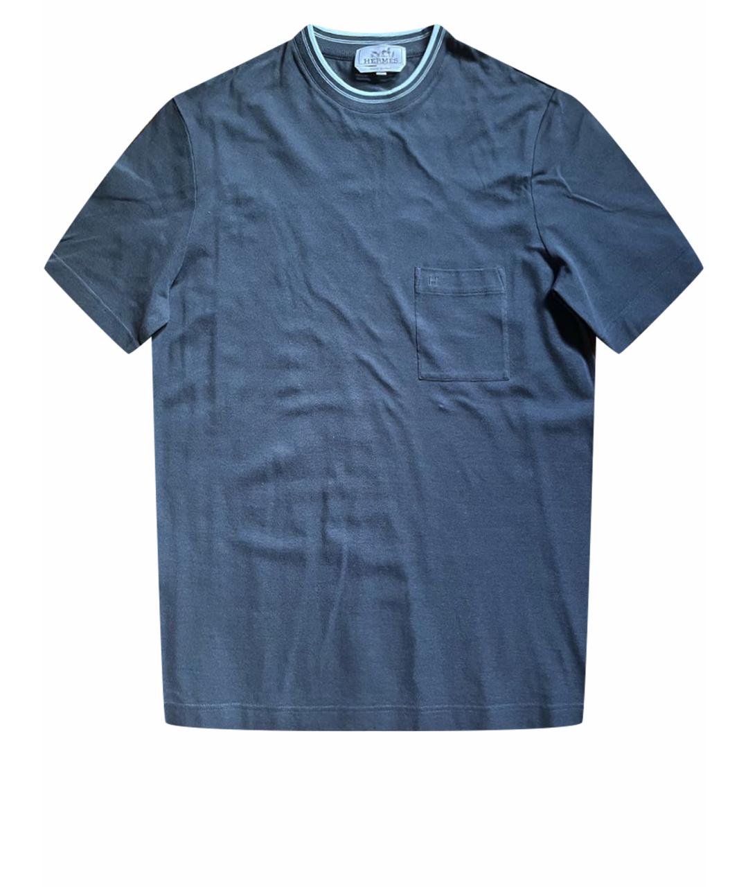 HERMES PRE-OWNED Антрацитовая футболка, фото 1
