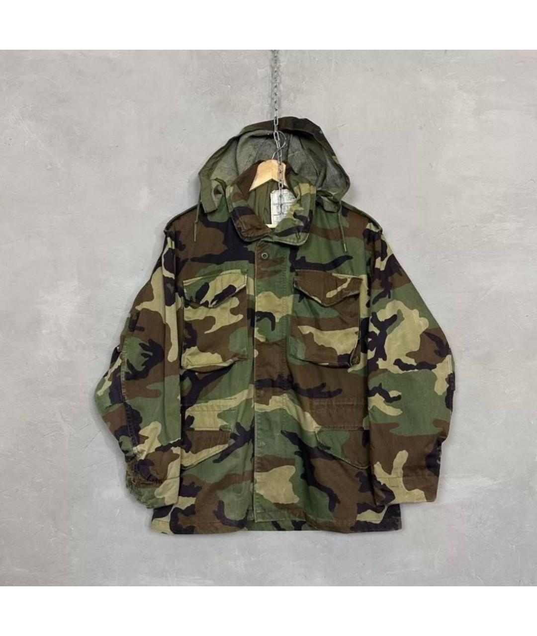 ALPHA INDUSTRIES Зеленая хлопковая куртка, фото 7