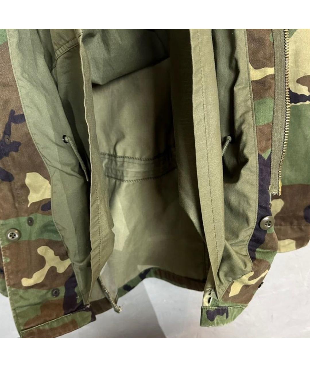 ALPHA INDUSTRIES Зеленая хлопковая куртка, фото 4