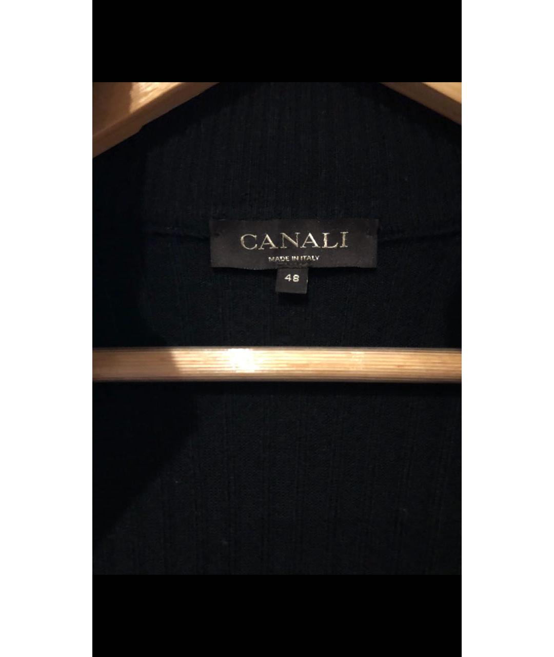 CANALI Черный шерстяной джемпер / свитер, фото 3