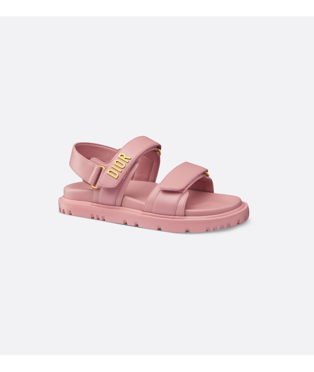 CHRISTIAN DIOR Розовые кожаные сандалии, фото 2