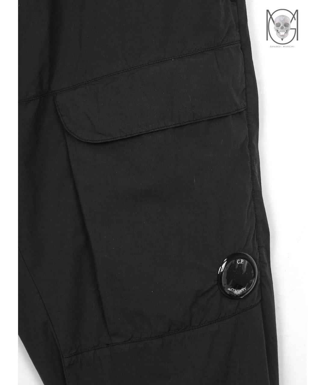 CP COMPANY Черные хлопковые повседневные брюки, фото 4