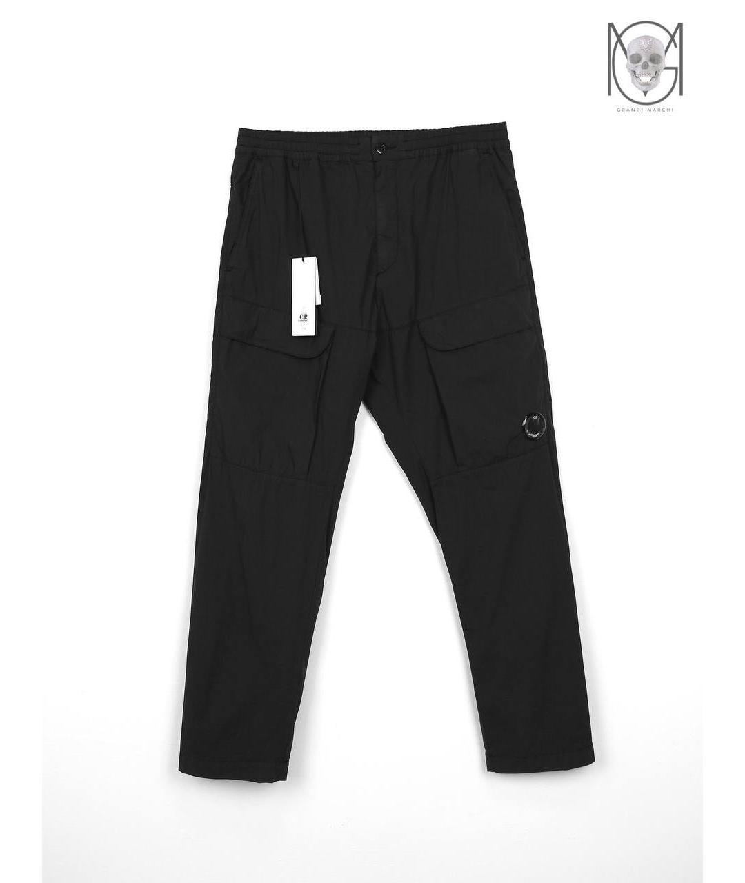 CP COMPANY Черные хлопковые повседневные брюки, фото 9