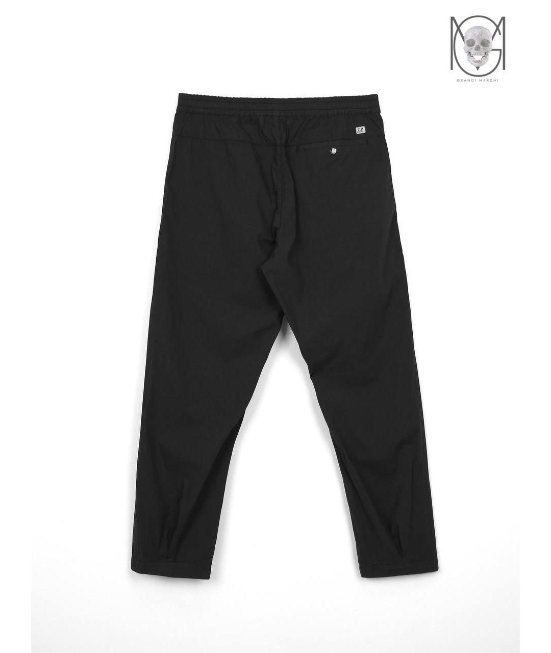CP COMPANY Черные хлопковые повседневные брюки, фото 2