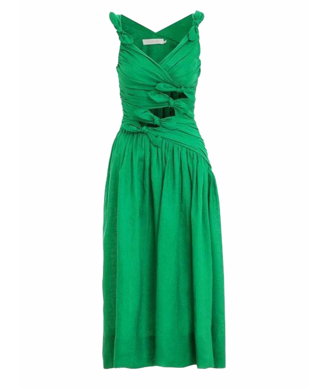 ZIMMERMANN Зеленые платье, фото 1