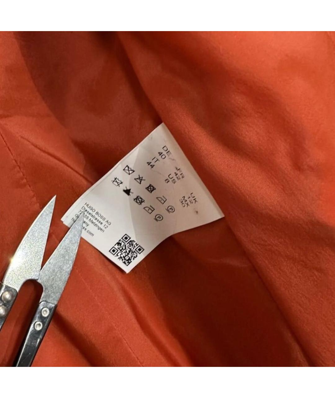 HUGO BOSS Оранжевый шерстяной жакет/пиджак, фото 5