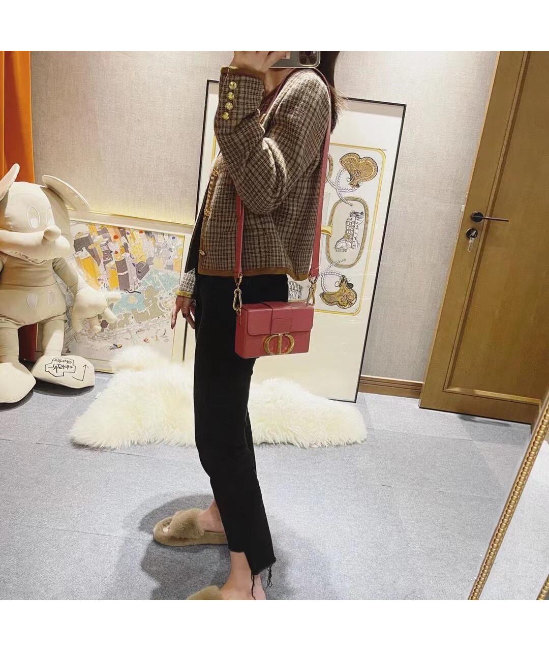 CHRISTIAN DIOR Розовая сумка через плечо, фото 8