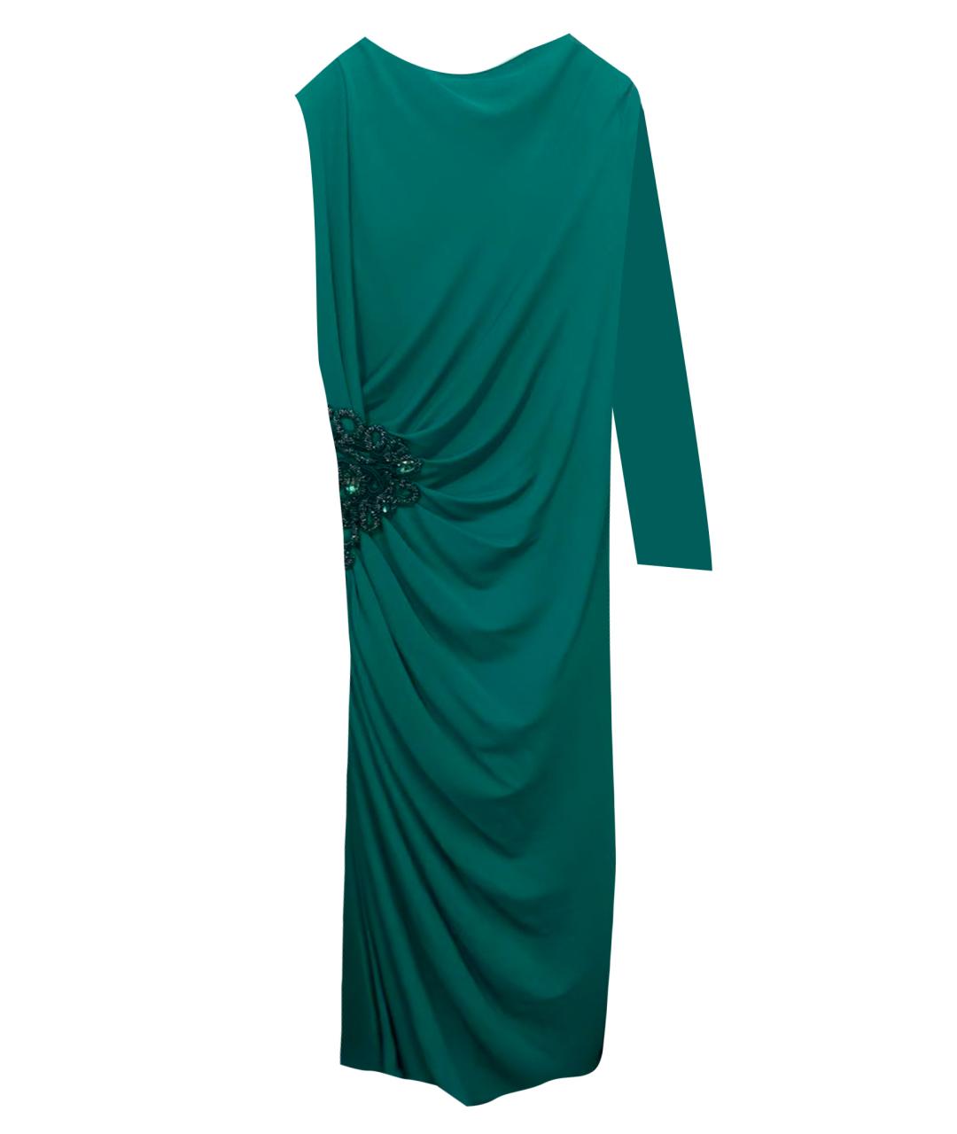 ZUHAIR MURAD Зеленые вискозное вечернее платье, фото 1