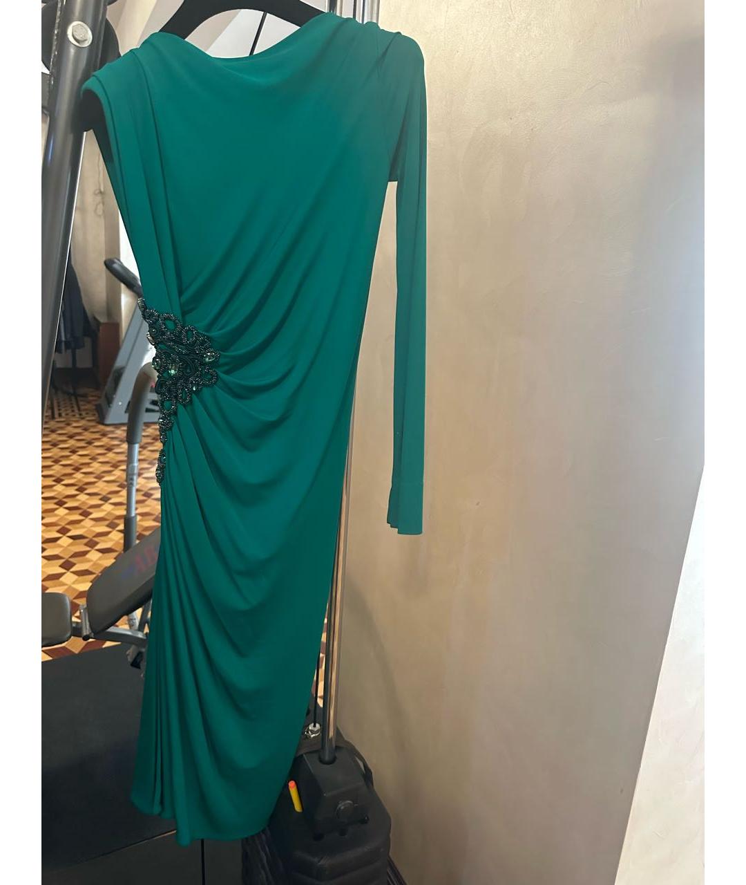 ZUHAIR MURAD Зеленые вискозное вечернее платье, фото 5