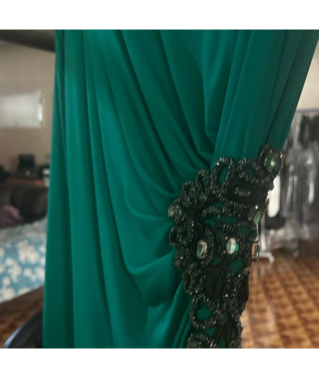 ZUHAIR MURAD Зеленые вискозное вечернее платье, фото 4