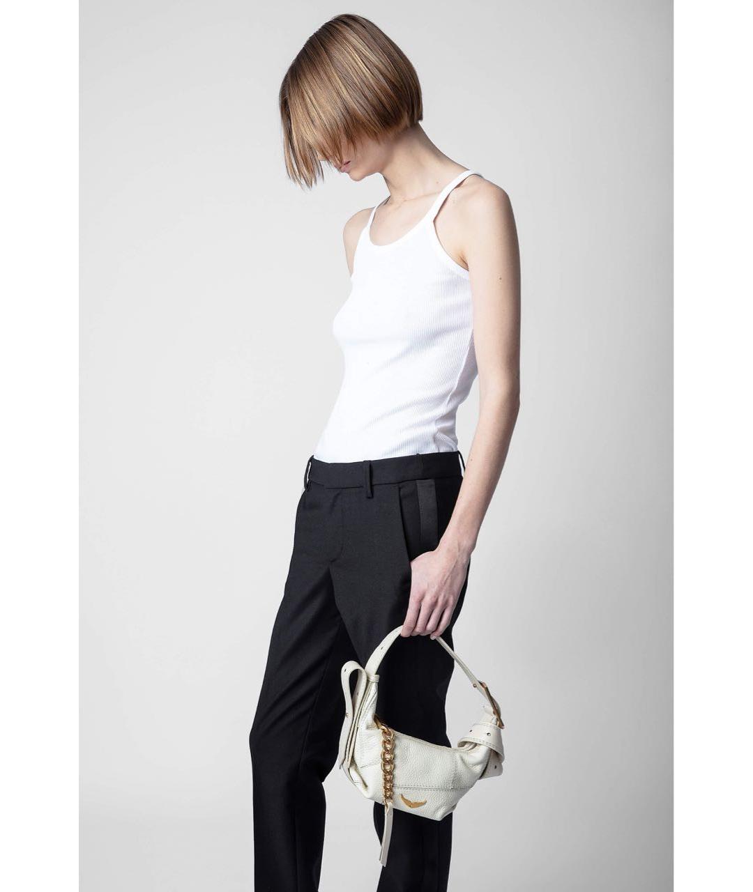 ZADIG & VOLTAIRE Белая кожаная сумка через плечо, фото 3