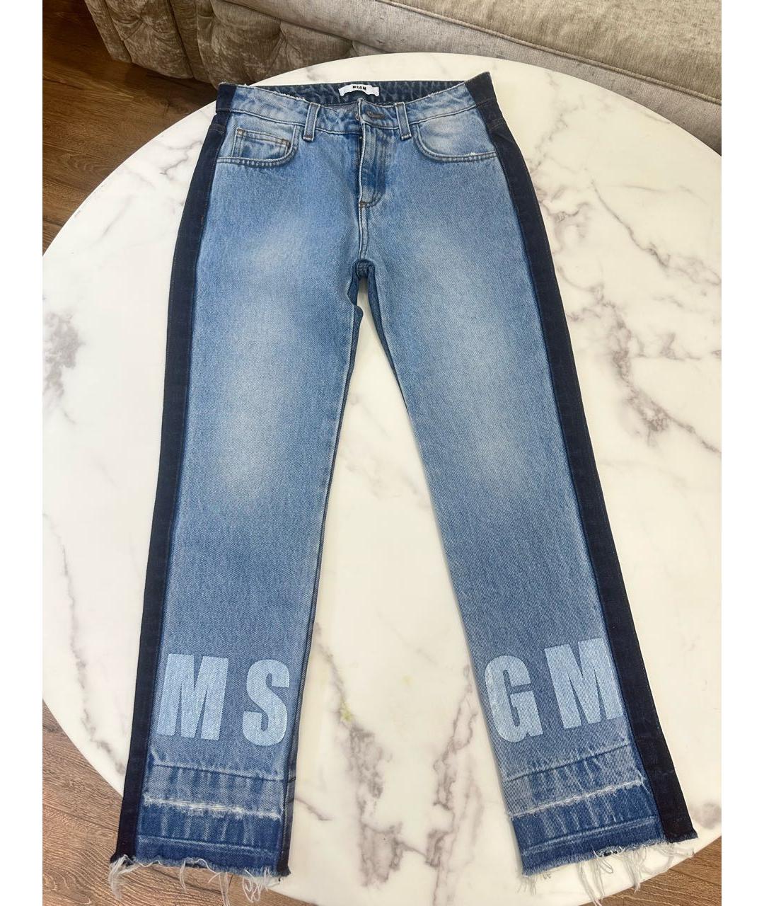 MSGM Голубые деним детские джинсы, фото 7