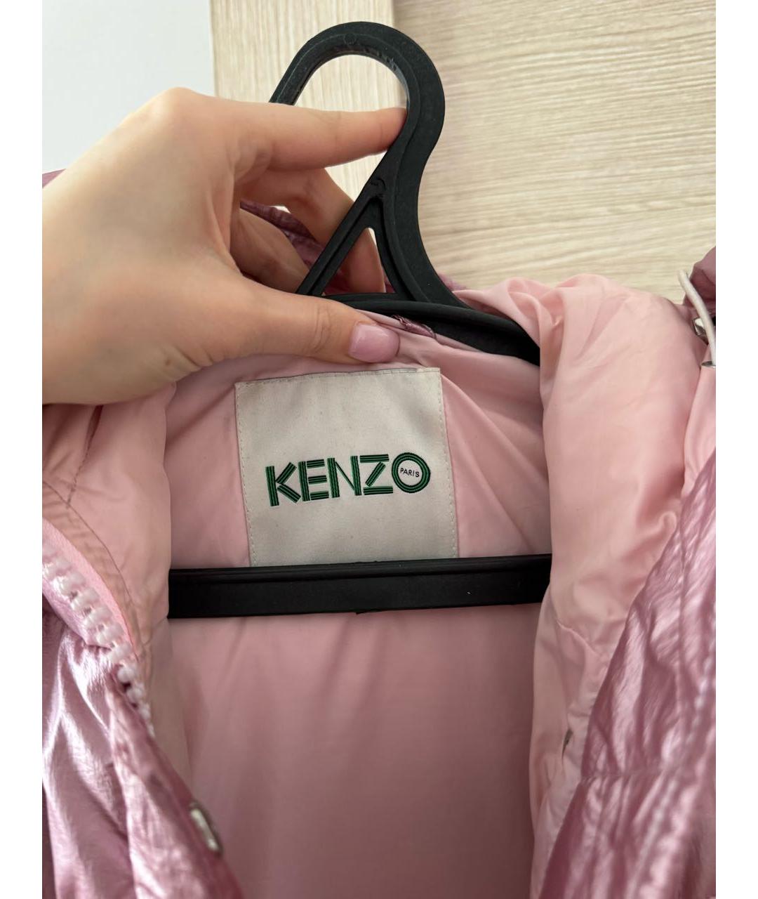 KENZO Розовый пуховик, фото 3