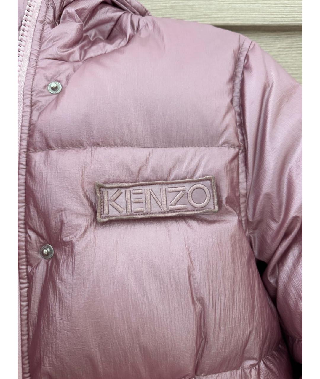 KENZO Розовый пуховик, фото 5