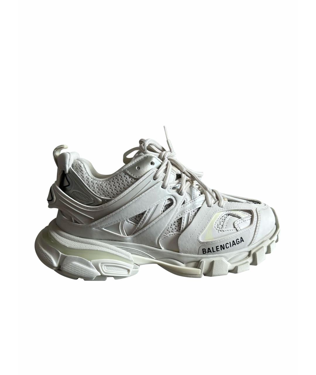 BALENCIAGA Белые кроссовки из искусственной кожи, фото 1