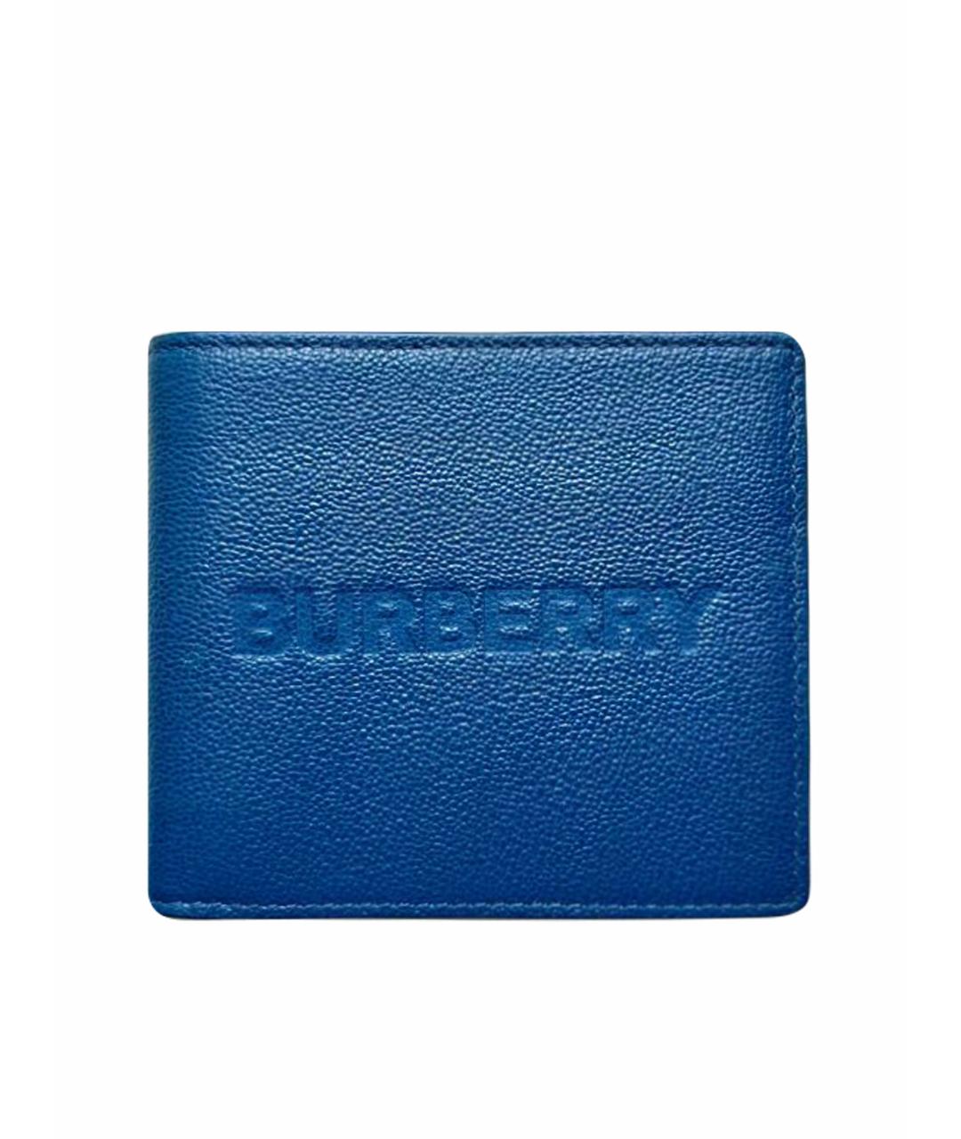 BURBERRY Синий кошелек из искусственной кожи, фото 1
