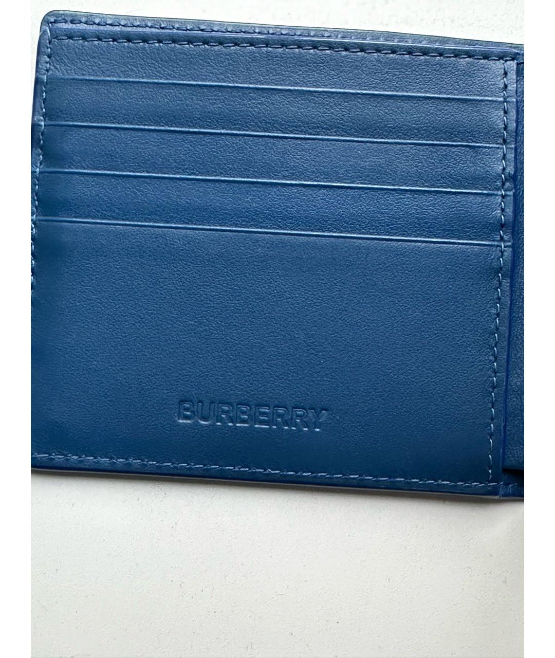 BURBERRY Синий кошелек из искусственной кожи, фото 2