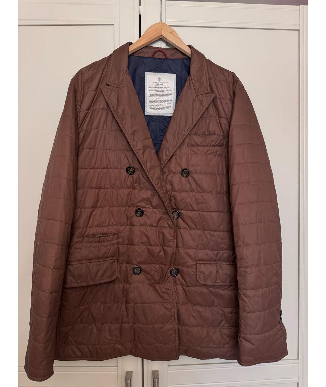 BRUNELLO CUCINELLI Коричневая куртка, фото 4
