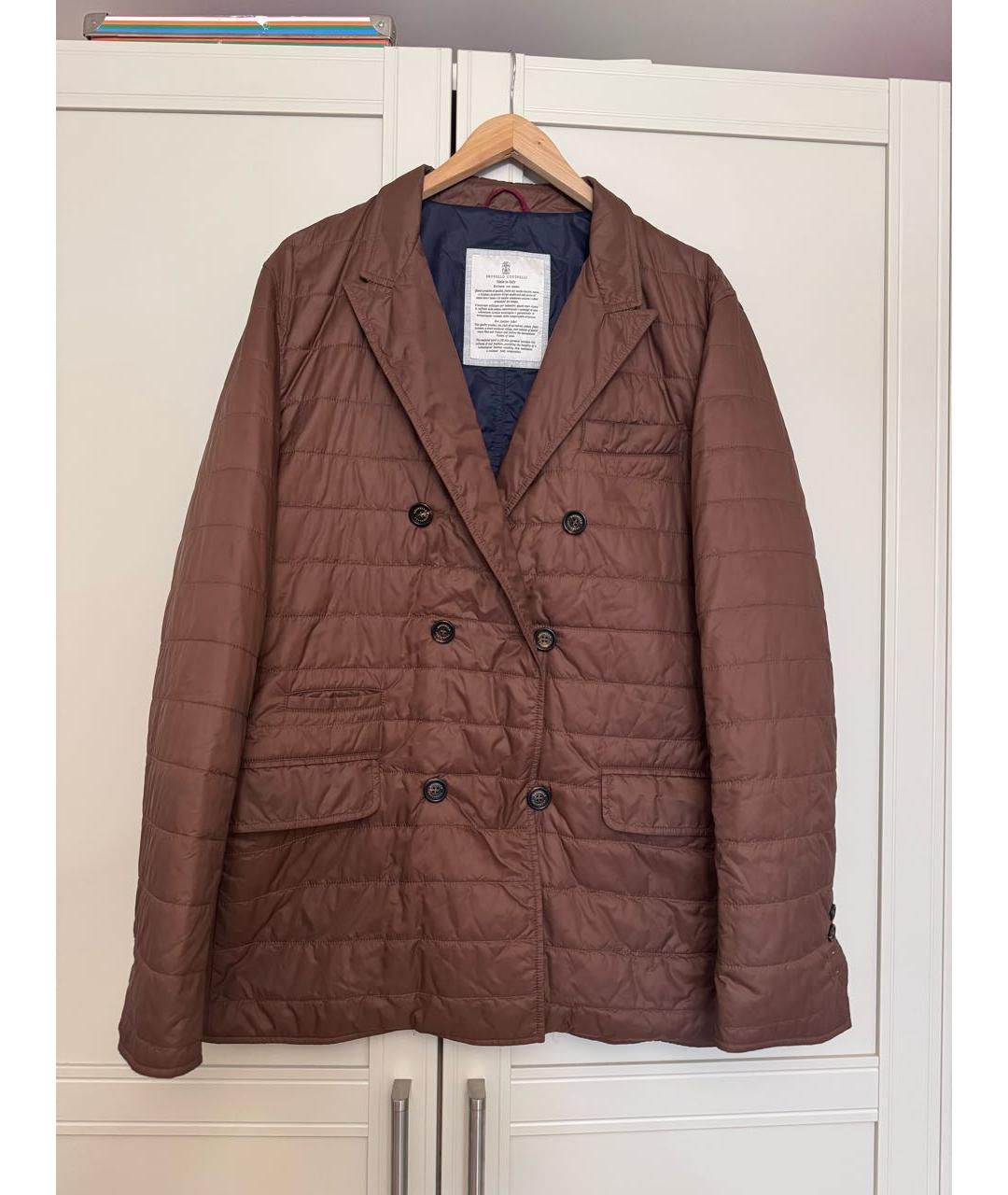 BRUNELLO CUCINELLI Коричневая куртка, фото 5