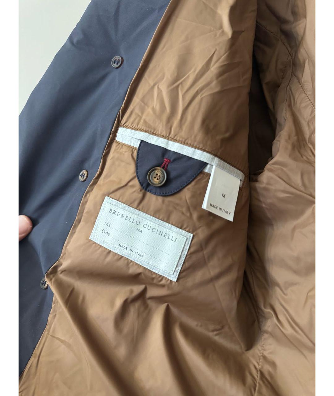 BRUNELLO CUCINELLI Темно-синяя куртка, фото 3