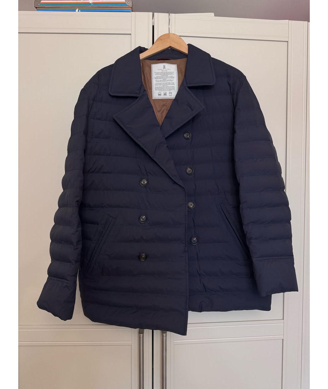 BRUNELLO CUCINELLI Темно-синяя куртка, фото 5
