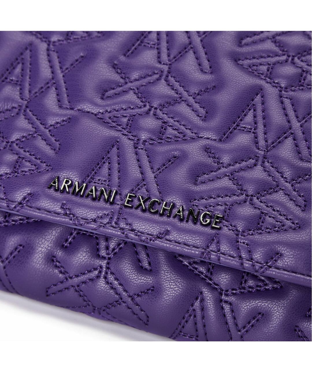 ARMANI EXCHANGE Фиолетовая сумка тоут из искусственной кожи, фото 3