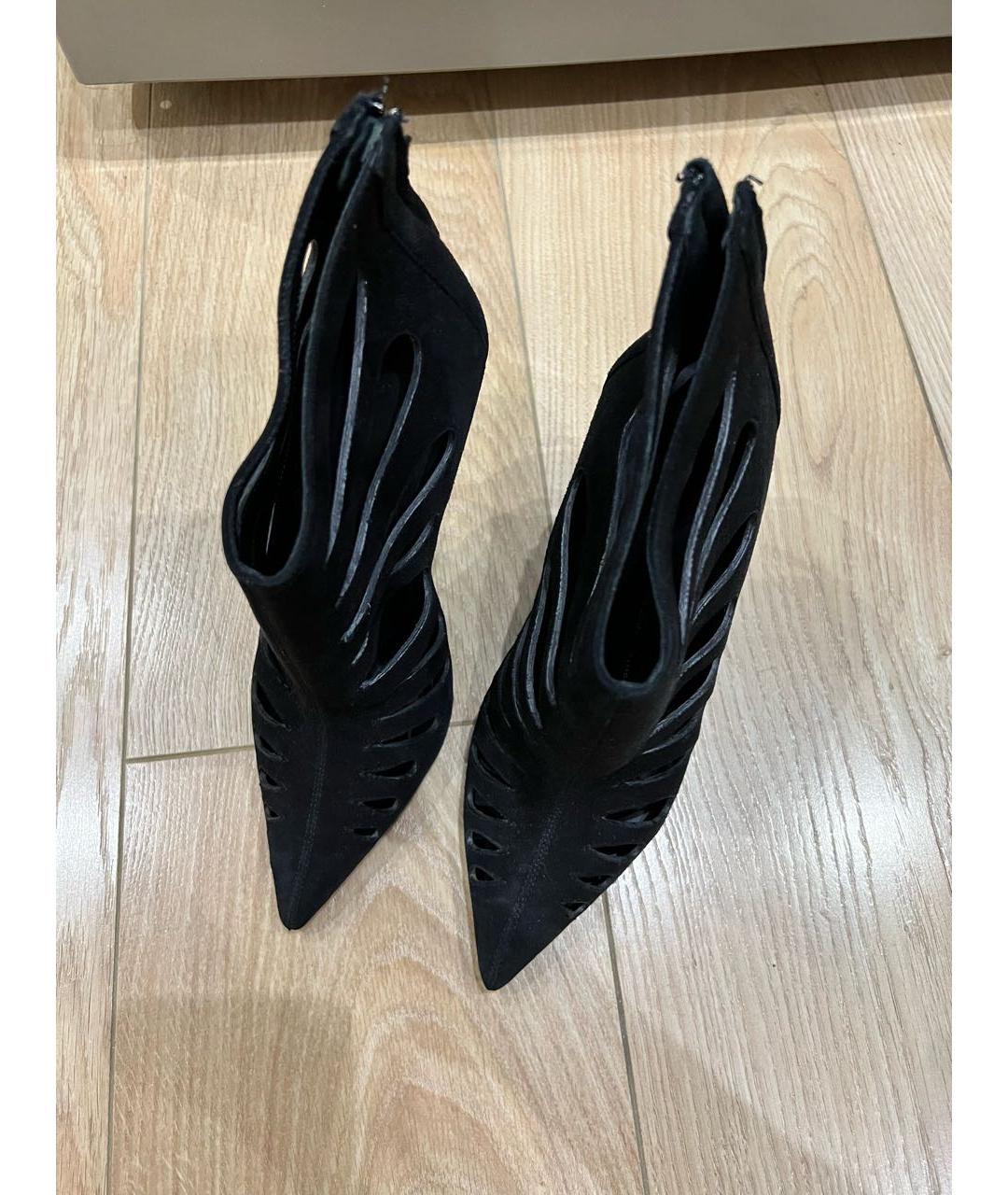 GIUSEPPE ZANOTTI DESIGN Черные замшевые ботильоны, фото 3