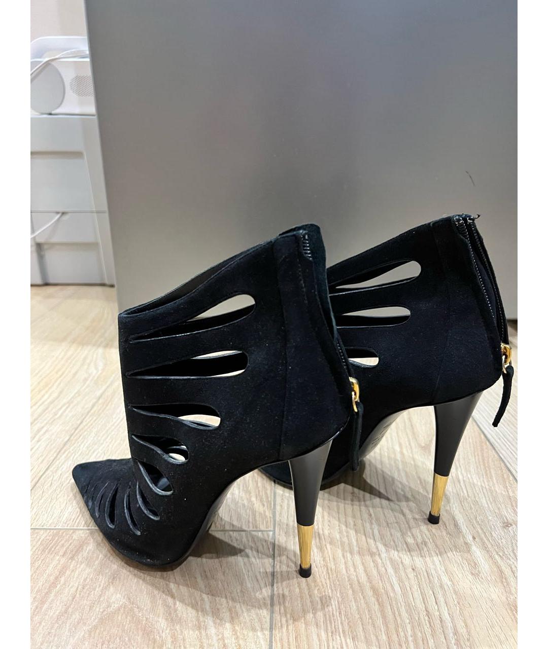 GIUSEPPE ZANOTTI DESIGN Черные замшевые ботильоны, фото 4