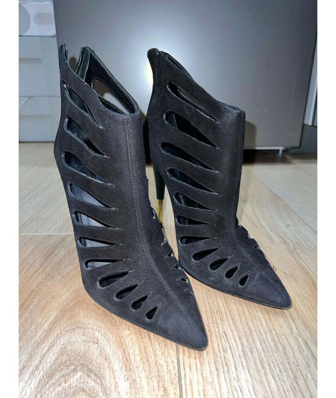 GIUSEPPE ZANOTTI DESIGN Черные замшевые ботильоны, фото 2