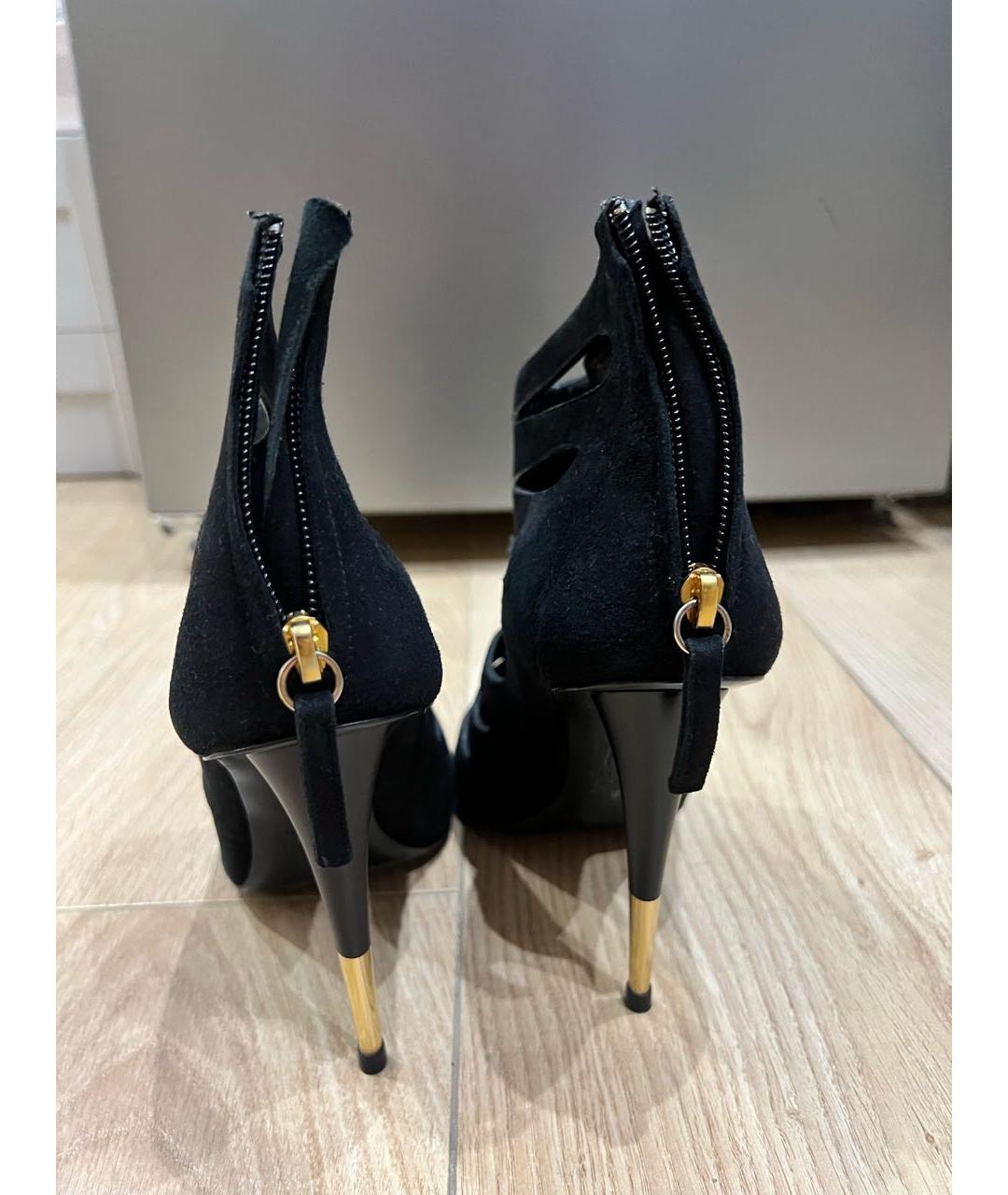 GIUSEPPE ZANOTTI DESIGN Черные замшевые ботильоны, фото 5