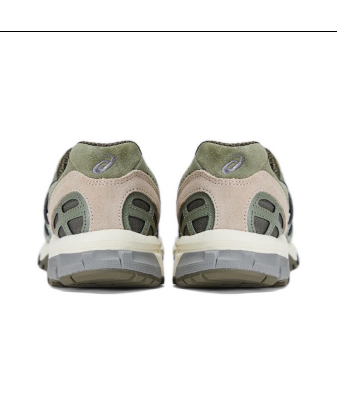 ASICS Зеленые замшевые низкие кроссовки / кеды, фото 4
