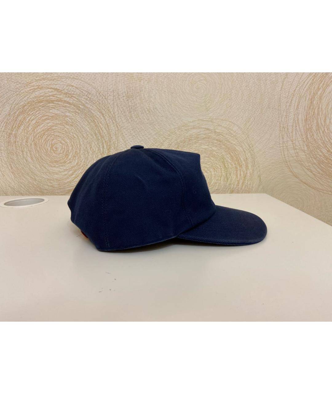 LOUIS VUITTON PRE-OWNED Темно-синяя хлопковая кепка/бейсболка, фото 2