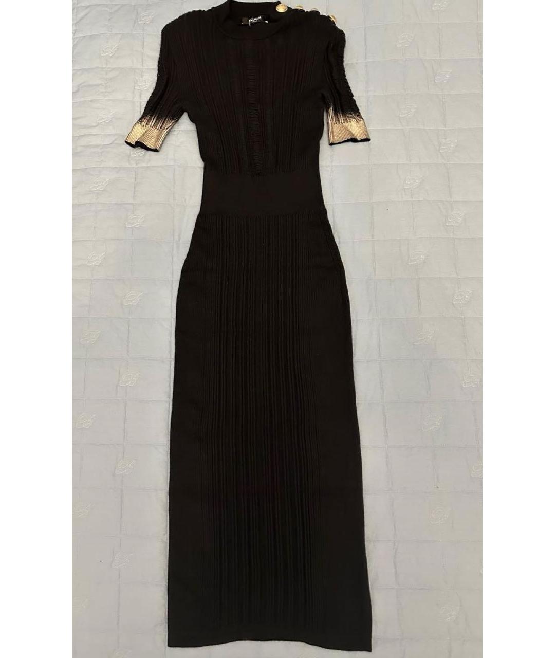 BALMAIN Черное коктейльное платье, фото 4