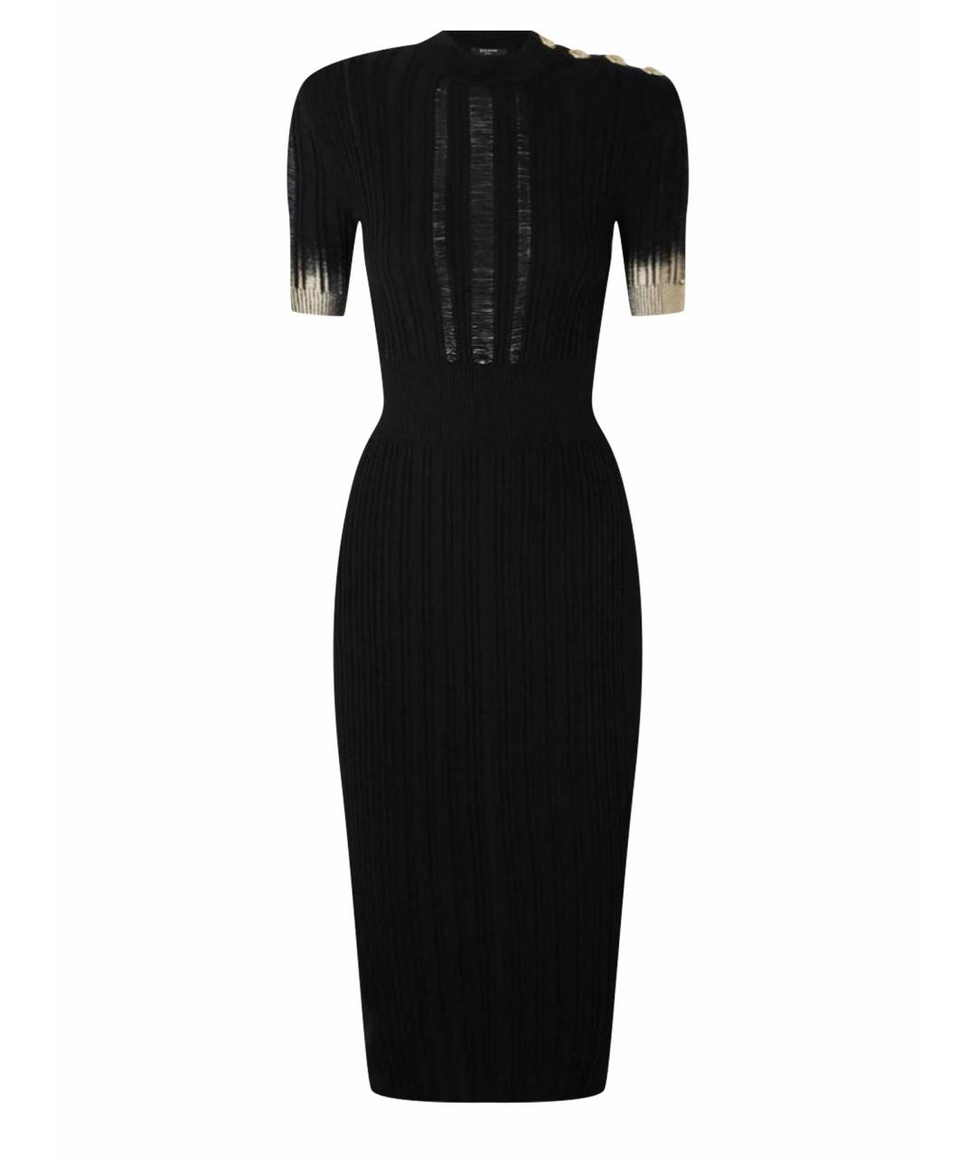 BALMAIN Черное коктейльное платье, фото 1