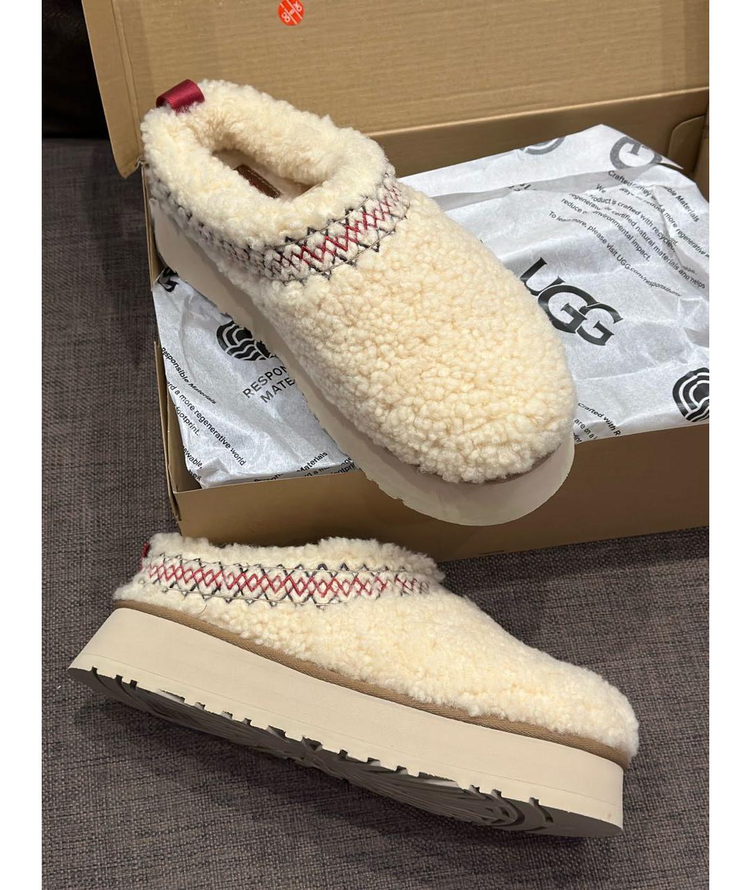 UGG AUSTRALIA Бежевые мюли, фото 8