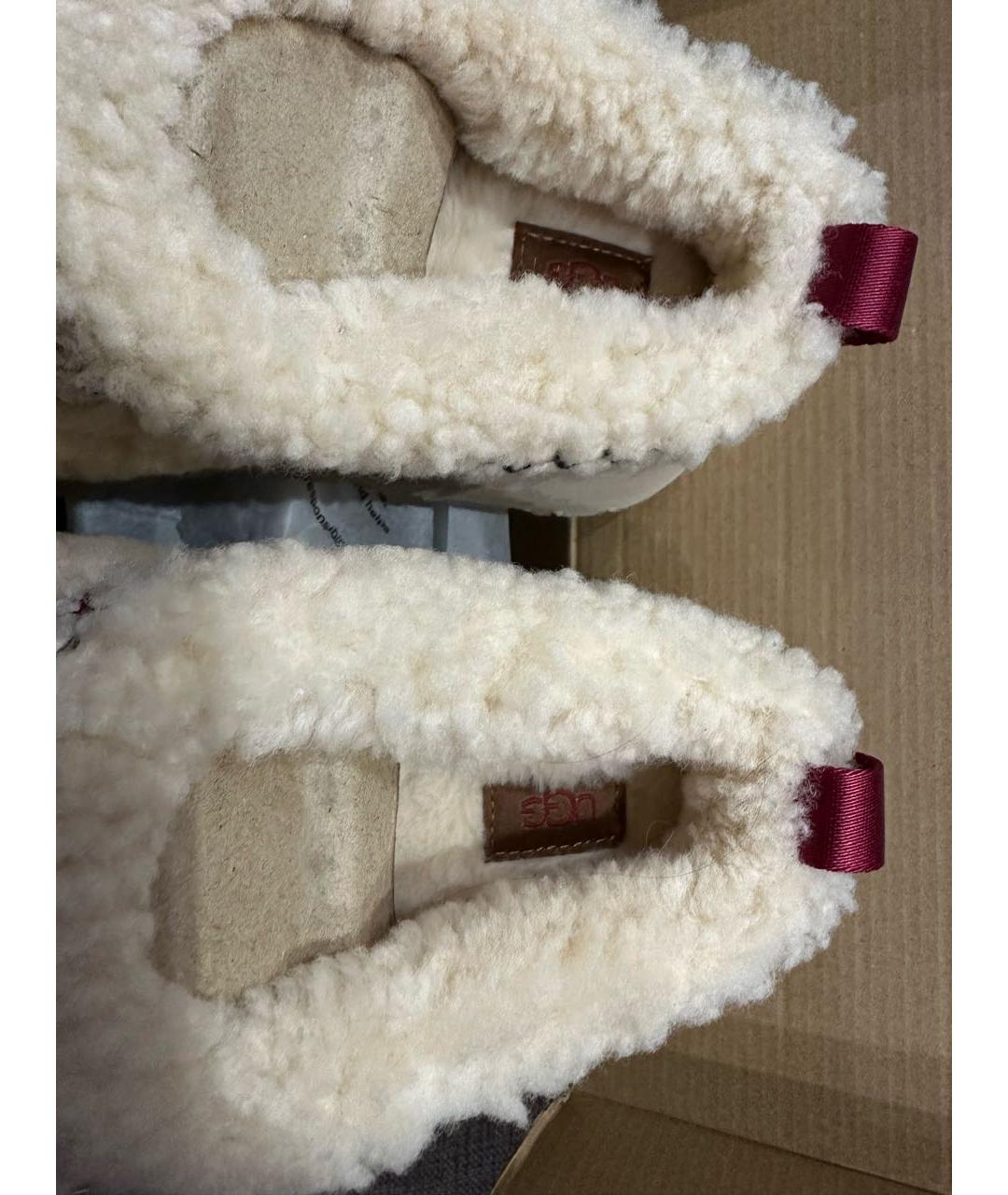 UGG AUSTRALIA Бежевые мюли, фото 4