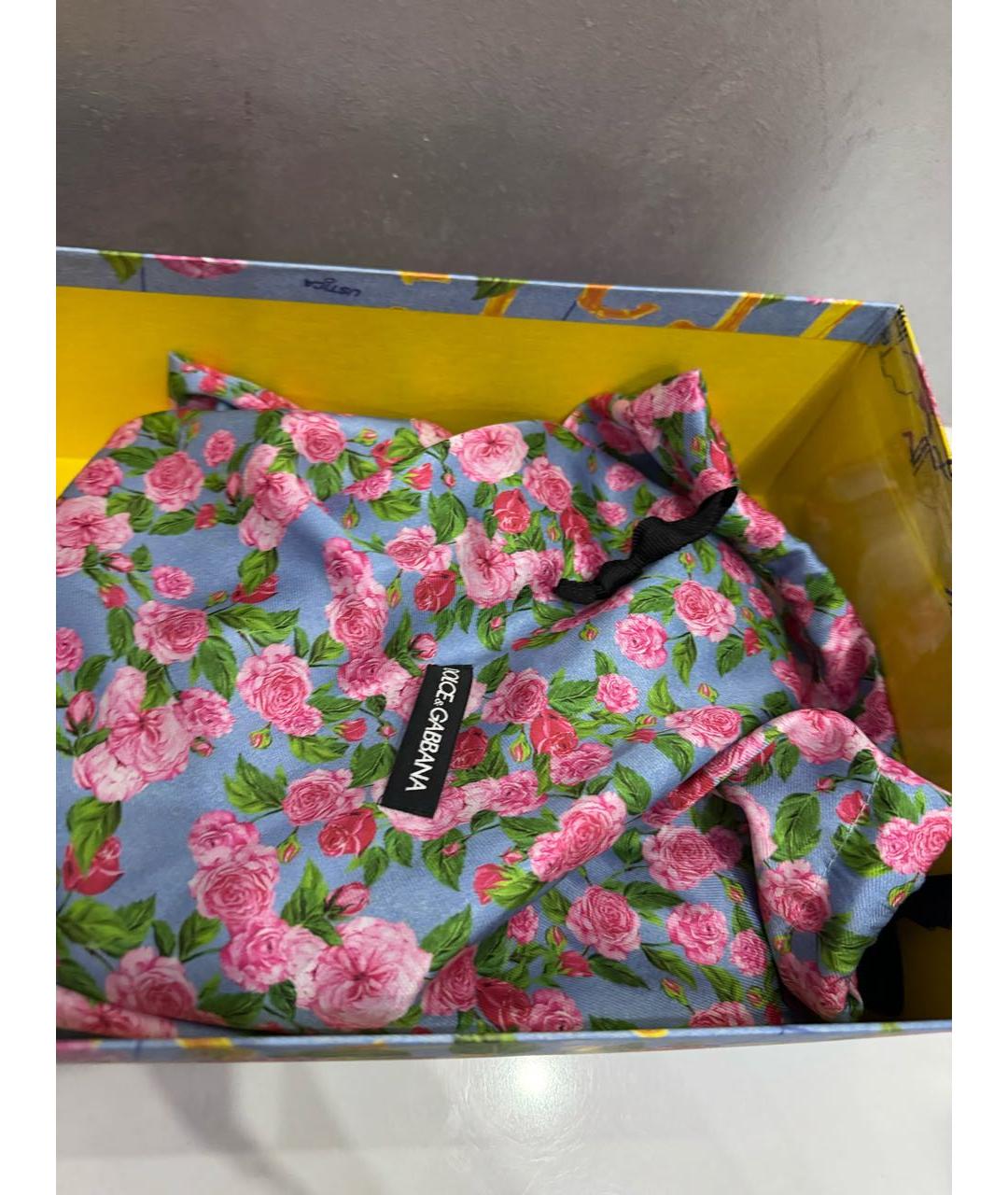 DOLCE&GABBANA Черные текстильные туфли, фото 6