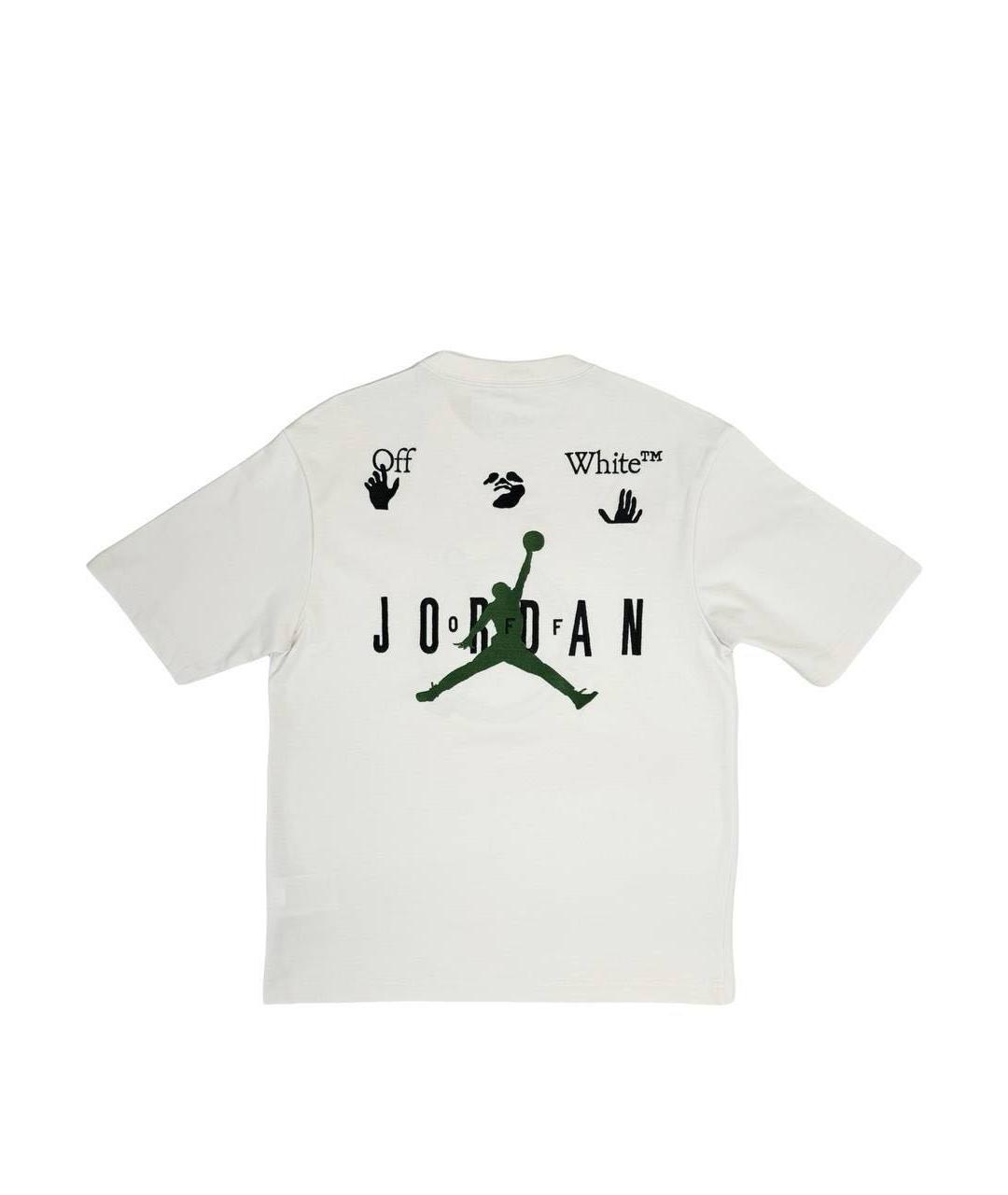 OFF-WHITE Белая хлопко-полиэстеровая футболка, фото 2