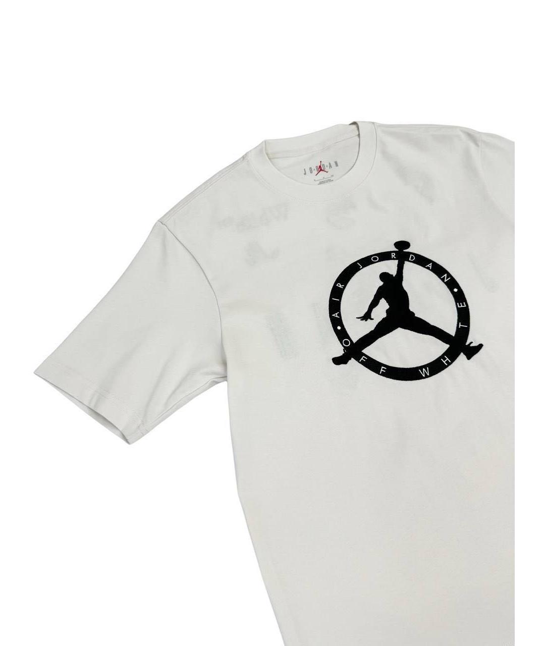 OFF-WHITE Белая хлопко-полиэстеровая футболка, фото 3