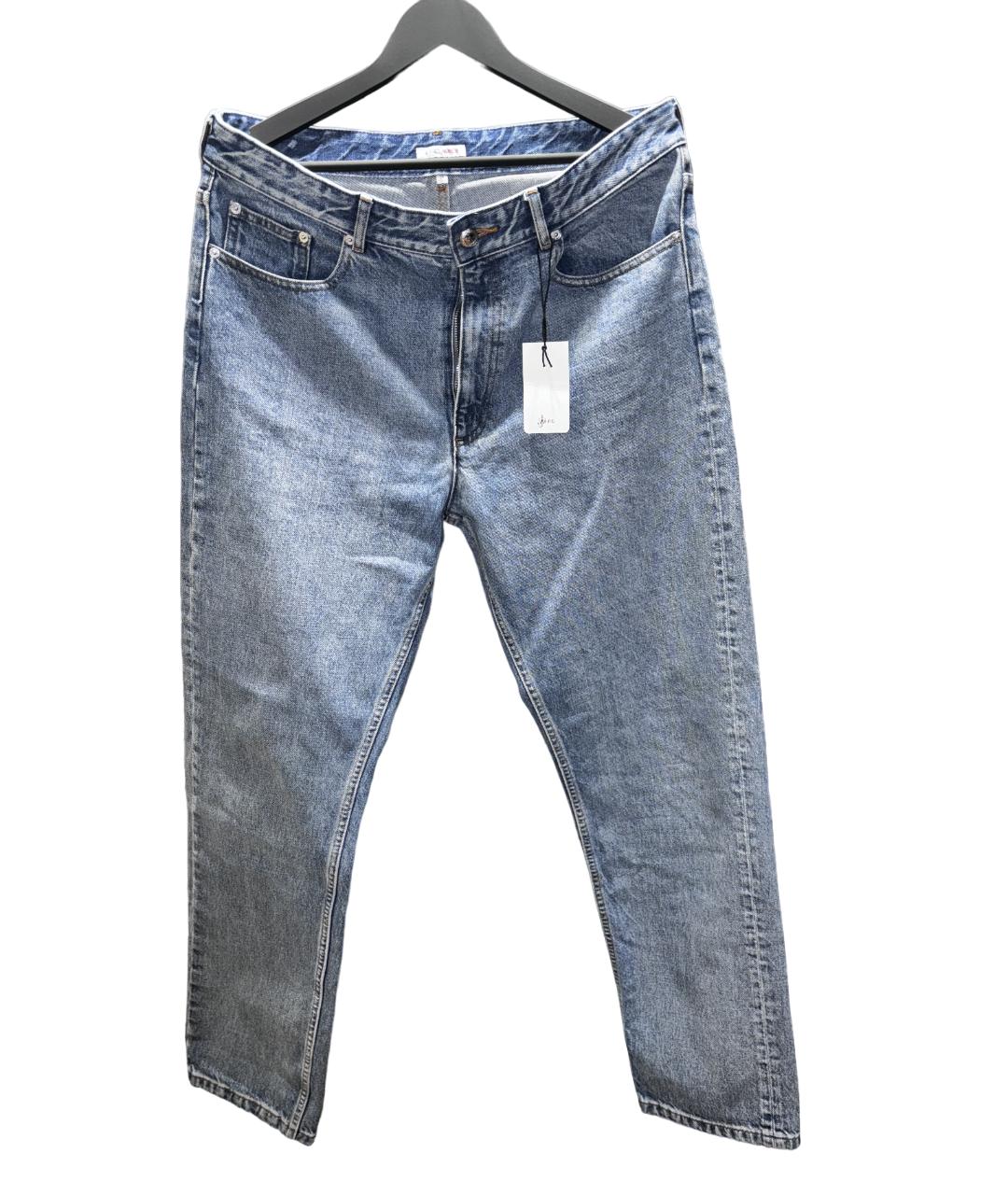 A.P.C. Синие хлопковые прямые джинсы, фото 8