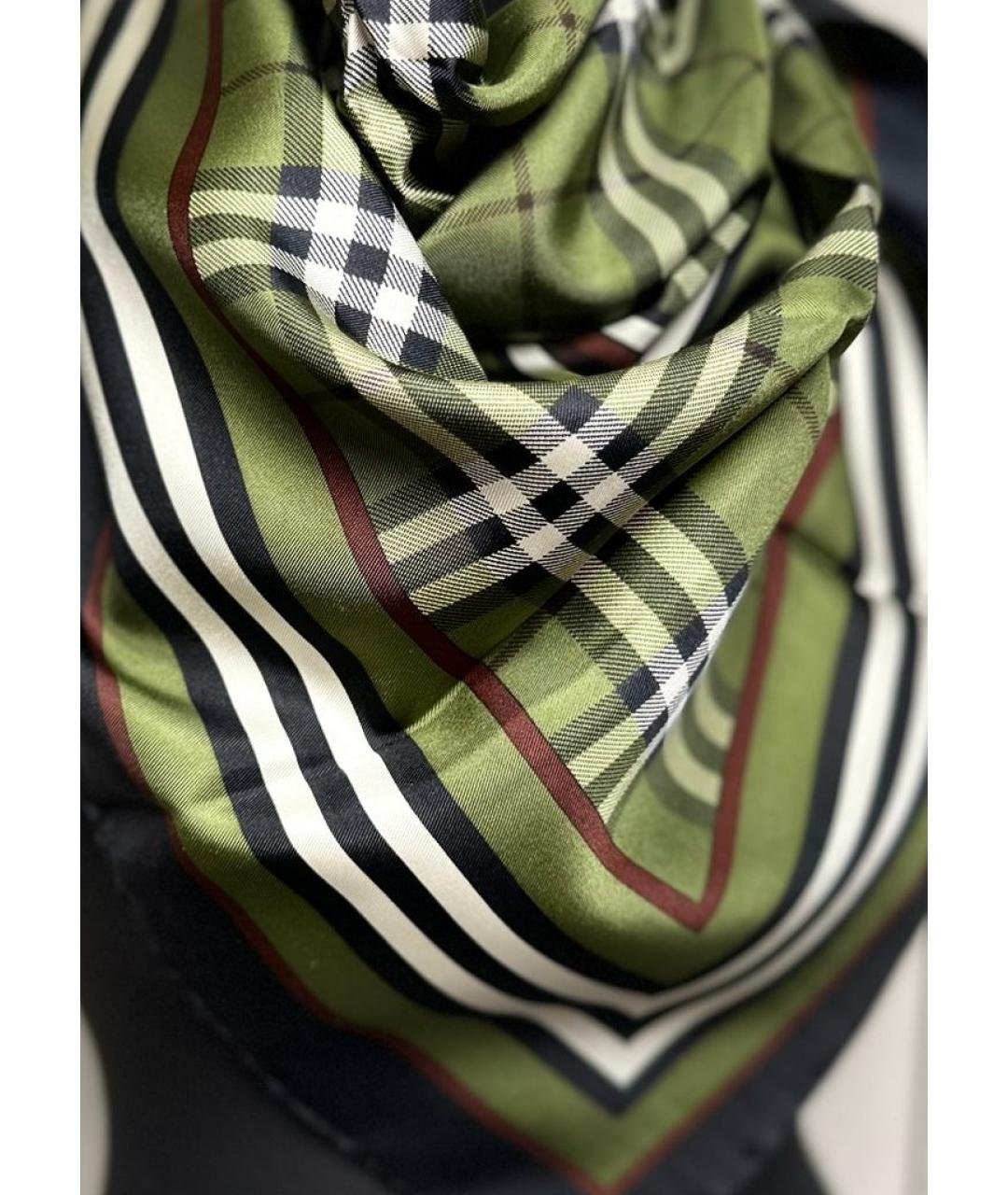 BURBERRY Мульти шелковый платок, фото 4