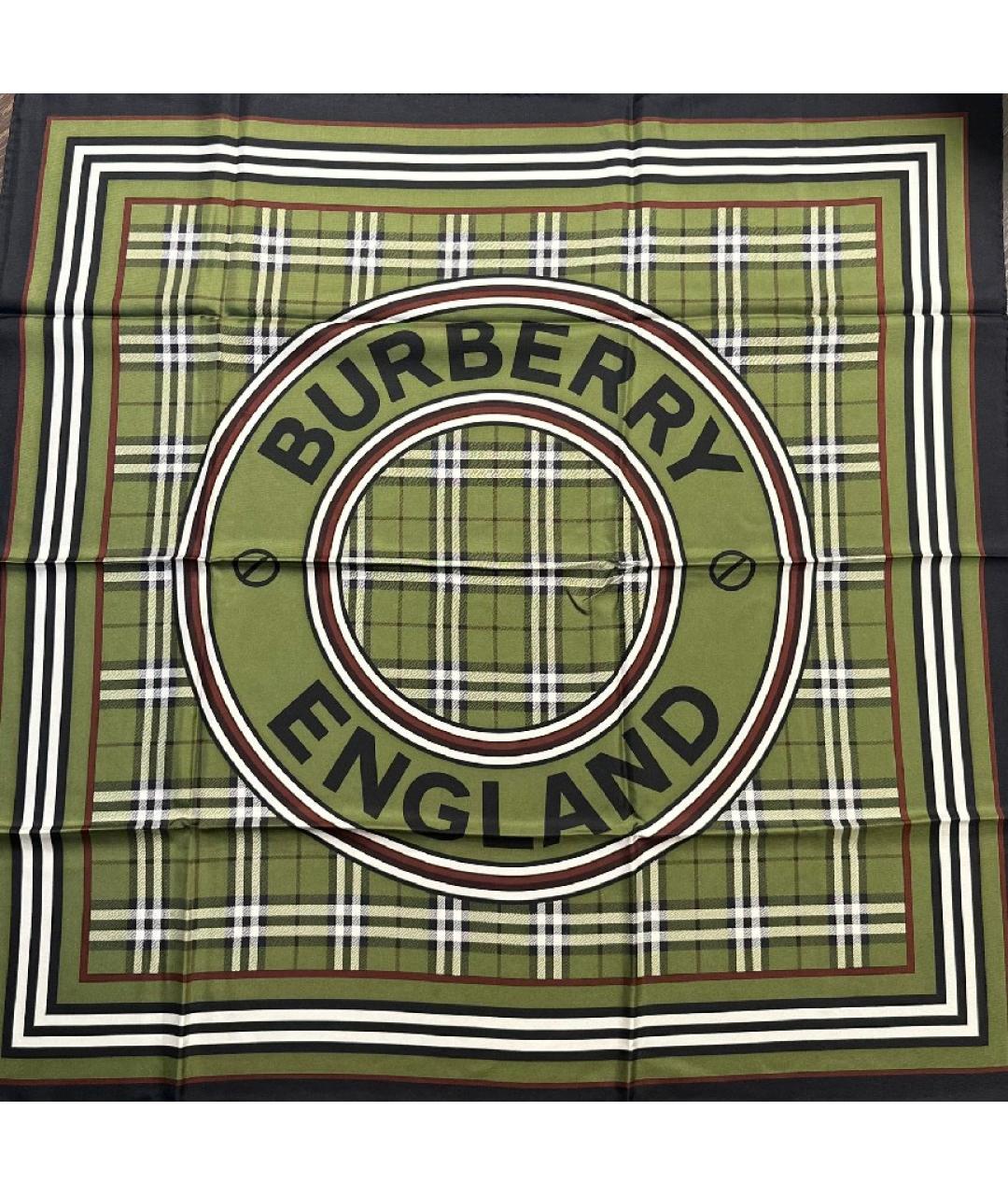 BURBERRY Мульти шелковый платок, фото 8