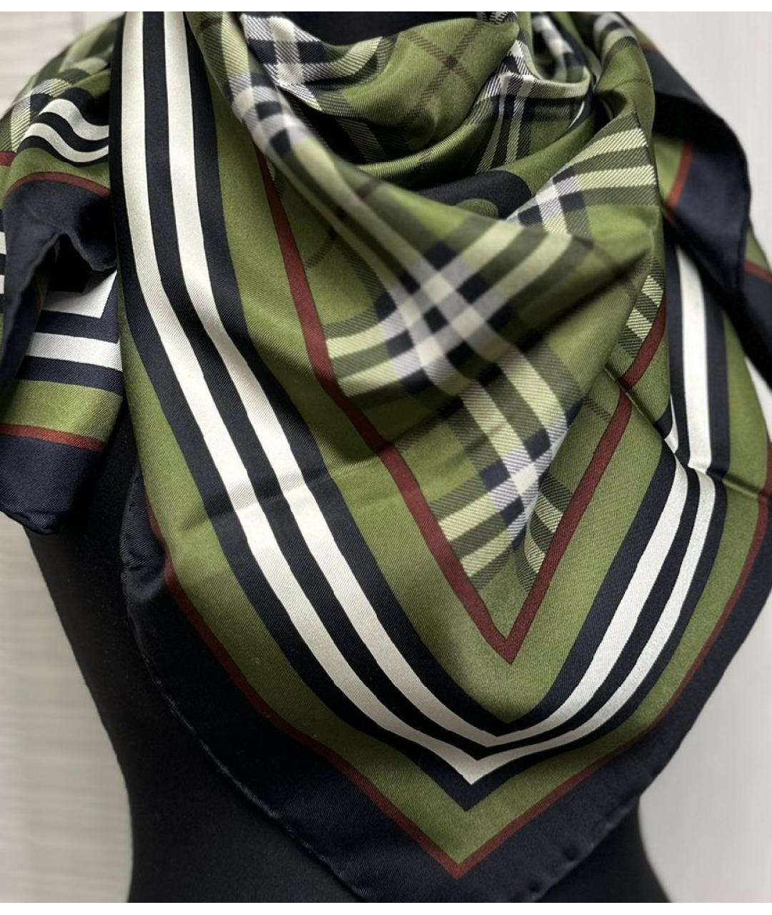 BURBERRY Мульти шелковый платок, фото 6